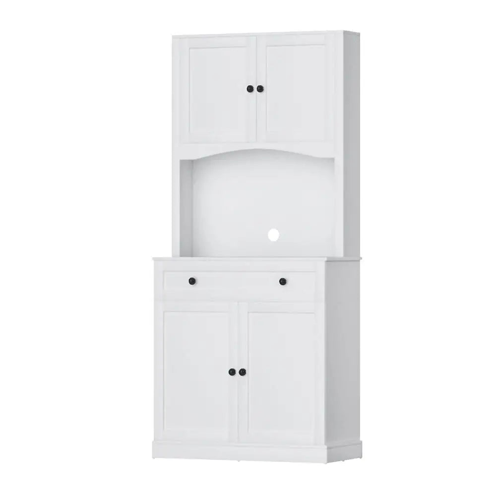 OEM Buffet Sideboard Hutch Storage Cabinet White 80x40x180cm