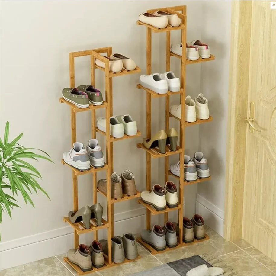 OEM Plant Stand Corner Display Rack Natural Wood