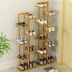 OEM Plant Stand Corner Display Rack Natural Wood
