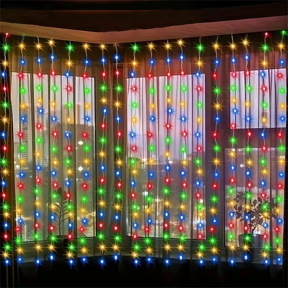 OEM USB Curtain Fairy String Lights Remote Control 400 LED  6x2m