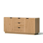 OEM Scandinavian Buffet Sideboard Storage Cabinet Oak 160x40x75cm