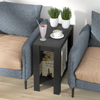 OEM End Table 2-Tier Storage Shelf Black