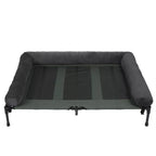 OEM Pet Bed Elevated Cooling Detachable Plush Bolster Gray Large