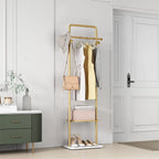 OEM Clothing Rack Marble Effect Base Gold