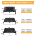 OEM Pet Bed Elevated Cooling Detachable Plush Bolster Gray Large