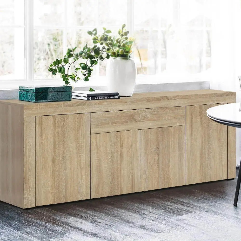 OEM Modern Buffet Sideboard Storage Cabinet Wood 180x35.5x72.5cm