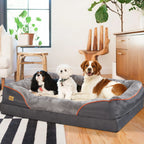 OEM Dog Bed Warm Fleece Waterproof Washable Cover Grey 3XL