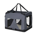 OEM Foldable Pet Carrier Crate Soft-Sided Travel Bag Grey 60x42x42cm