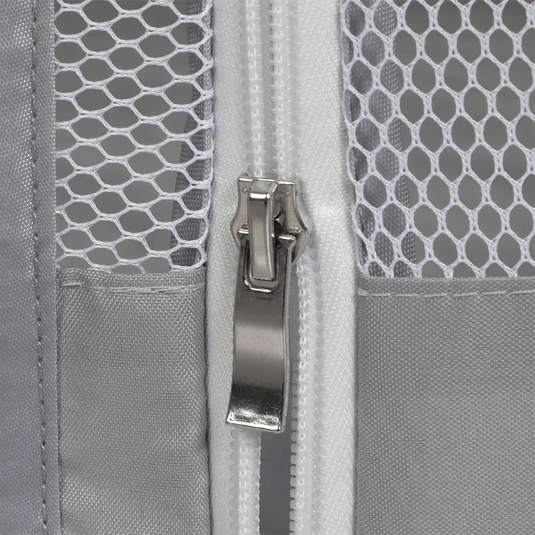 OEM Foldable Baby Playpen Portable Mesh Safety Fence Grey 120x180x65cm