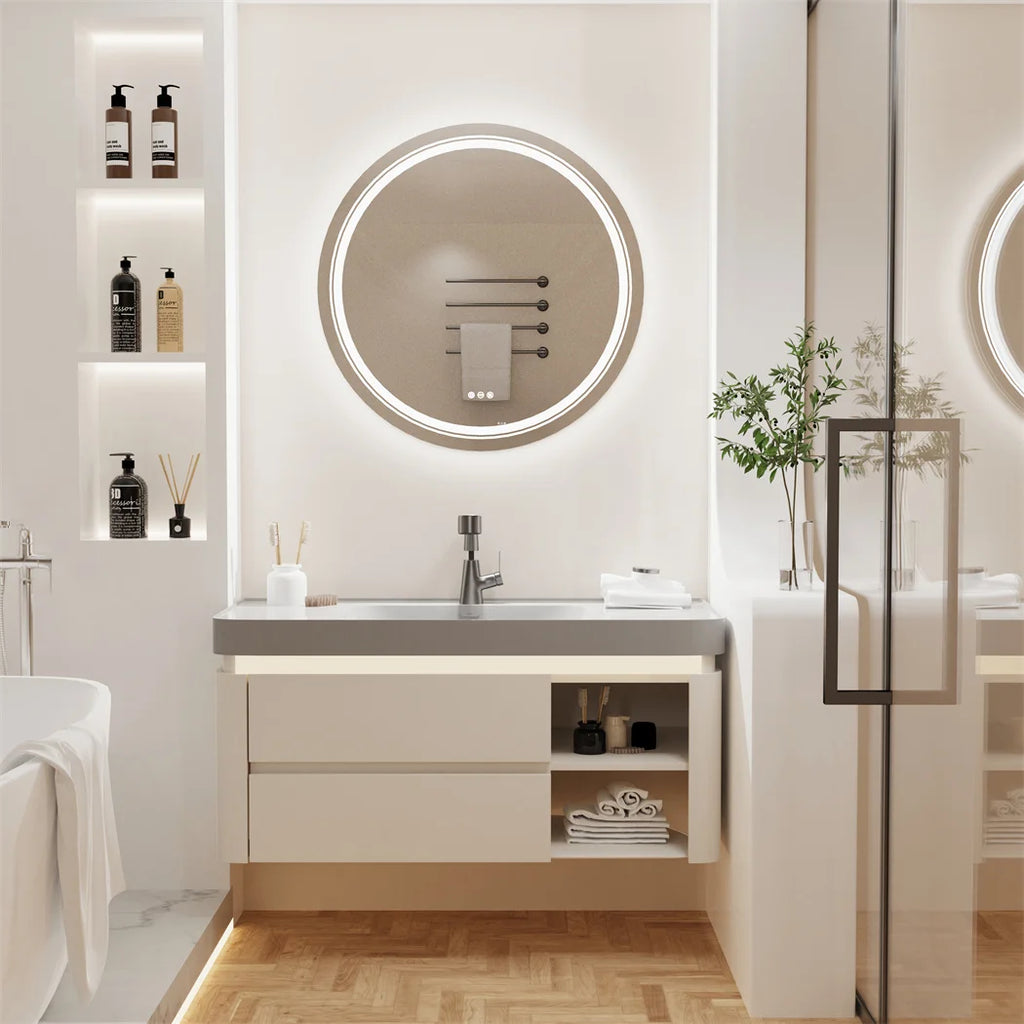 OEM Bathroom Mirror LED Lighting Touch Sensor Silver