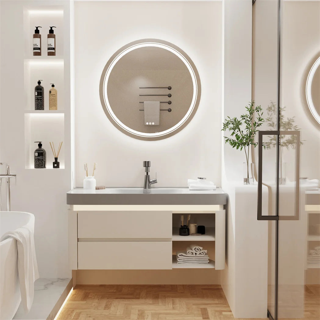 OEM Bathroom Mirror LED Lighting Touch Sensor Silver