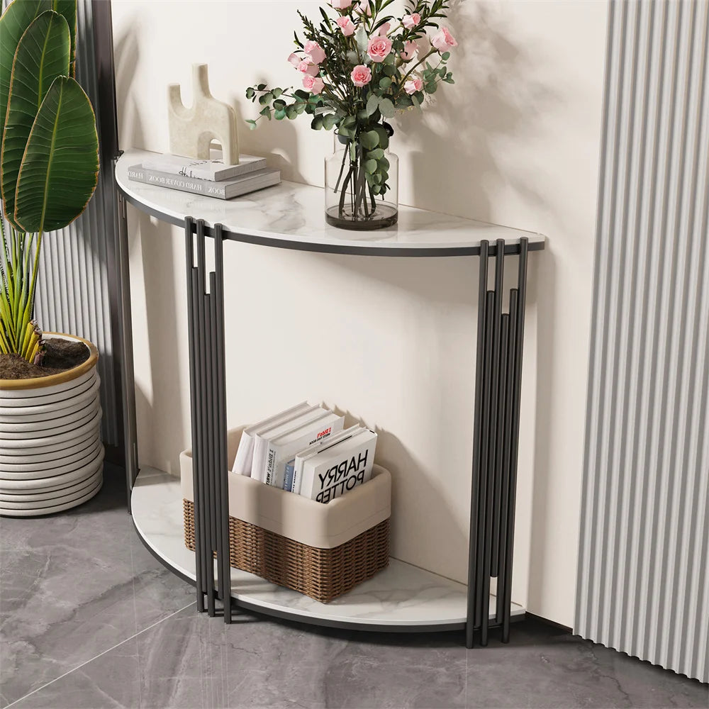 OEM Table Sintered Stone Top Stylish Design White/Black
