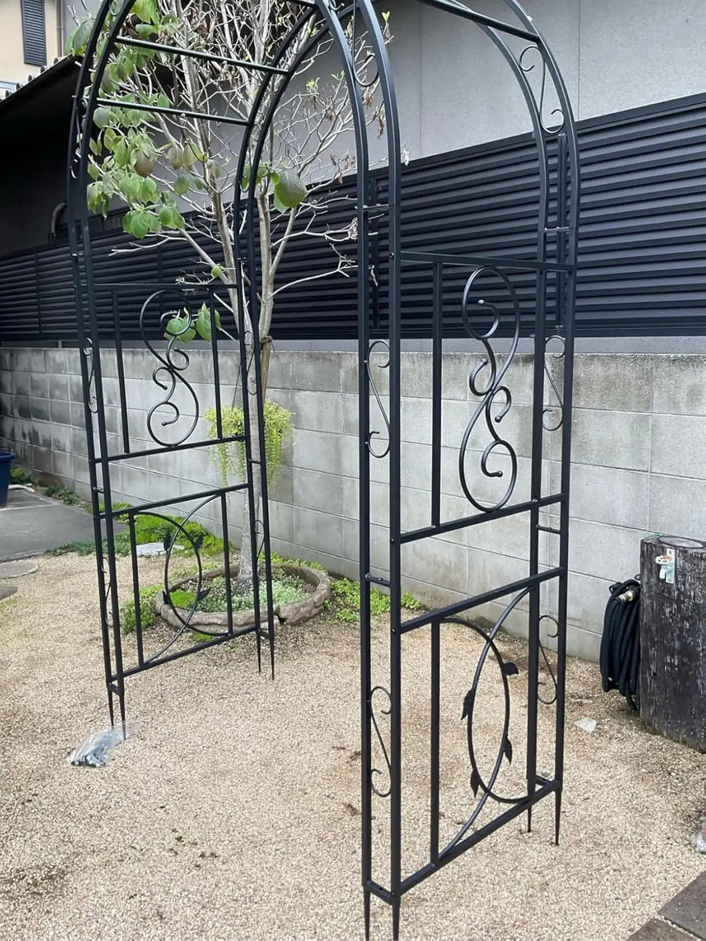 OEM Garden Arch Trellis Heavy Duty Metal Frame Black