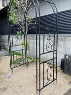 OEM Garden Arch Trellis Heavy Duty Metal Frame Black