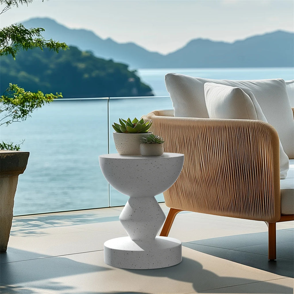 OEM Side Table Lightweight Concrete Modern Accent Design