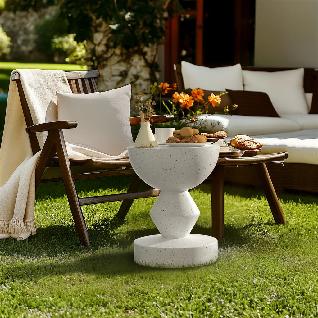 OEM Side Table Lightweight Concrete Modern Accent Design