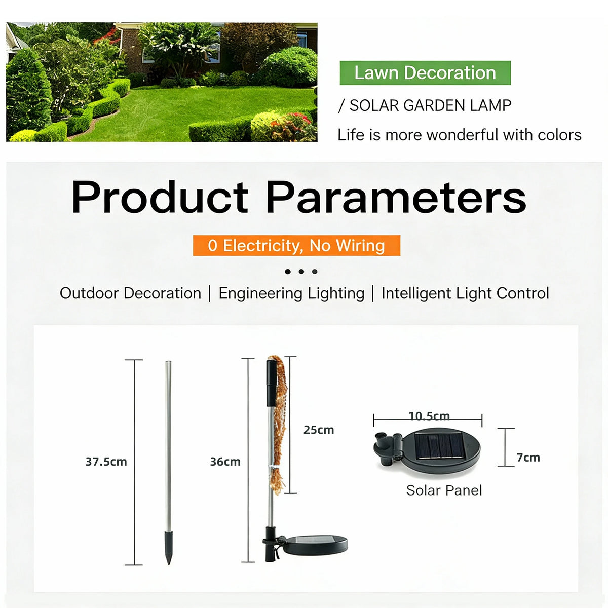 OEM Solar Starburst String Lights 90 LED 8 Modes Multicolor 5m 12 Pack