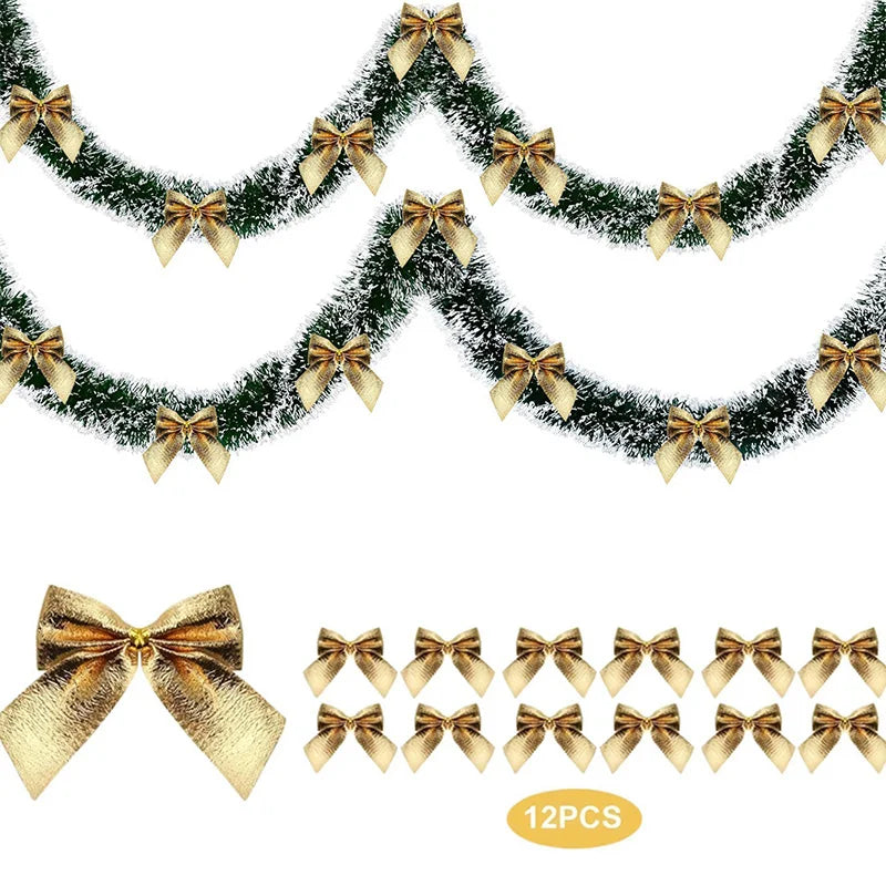 OEM Christmas Tinsel Ribbon Garland PVC -Gold - 2 m