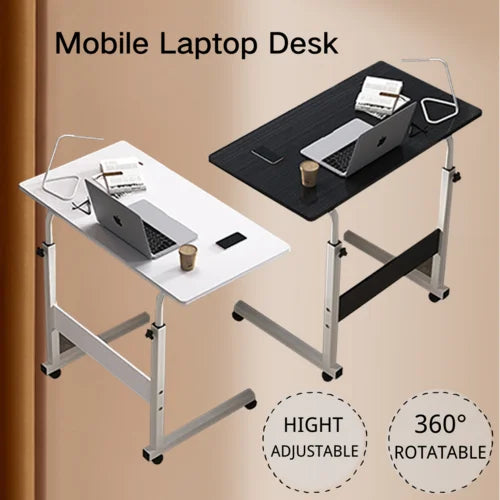 OEM Laptop Desk Adjustable Height Tilting Tabletop White