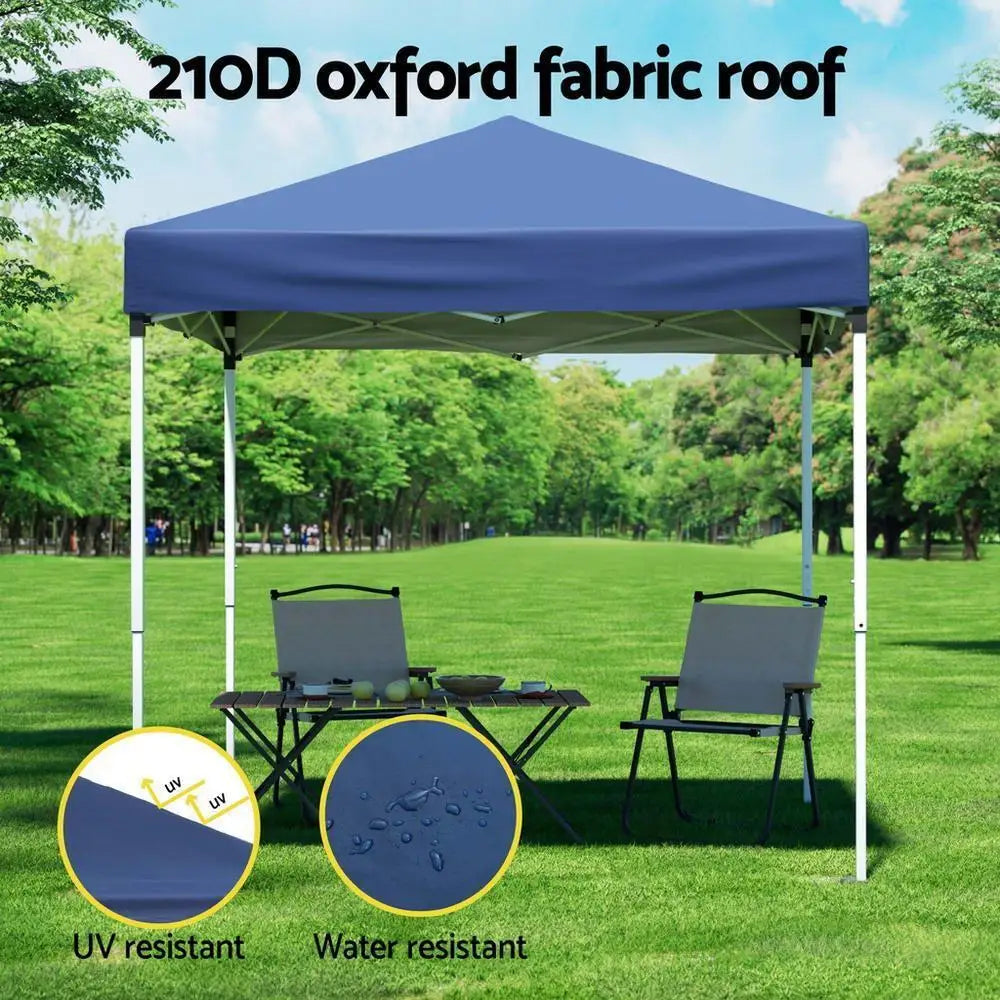 OEM Pop Up Gazebo Adjustable Outdoor Canopy Blue 2x2m