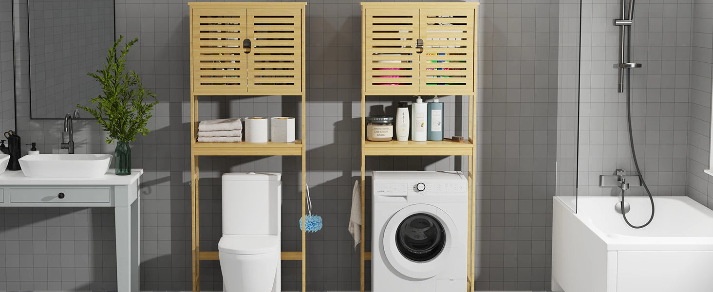 OEM Storage Cabinet Bamboo Design Natural Wood