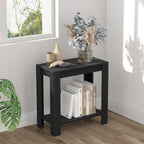 OEM End Table 2-Tier Storage Shelf Black