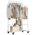 OEM Clothes Rack Rolling Shoe Storage White