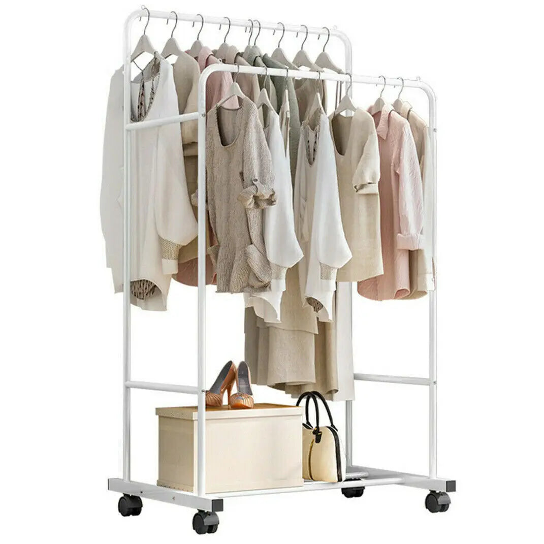 OEM Clothes Rack Rolling Shoe Storage White