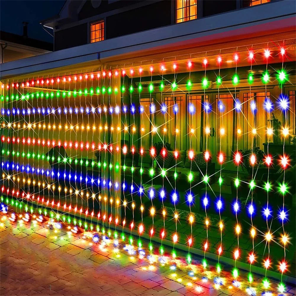 OEM USB Curtain Fairy String Lights Remote Control 400 LED  6x2m