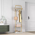 OEM Coat Rack Marble Base Metal Frame Gold