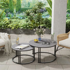 Coffee Table Set - Sintered Stone - Dark Grey