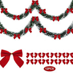 OEM Christmas Tinsel Ribbon Garland PVC Red 5m