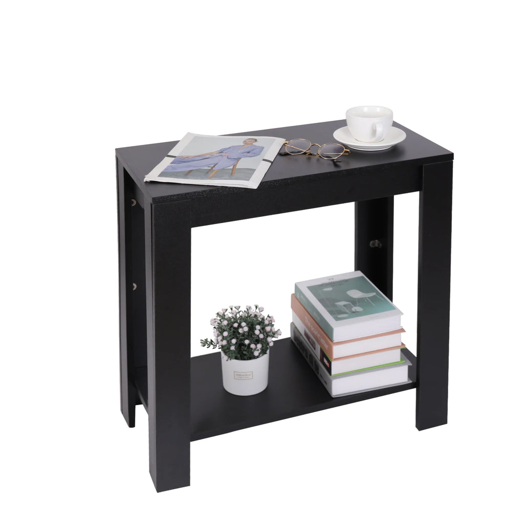 OEM End Table 2-Tier Storage Shelf Black