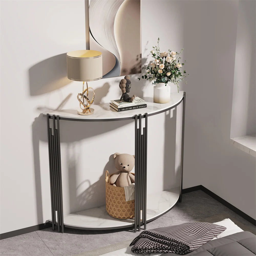 OEM Table Sintered Stone Top Stylish Design White/Black