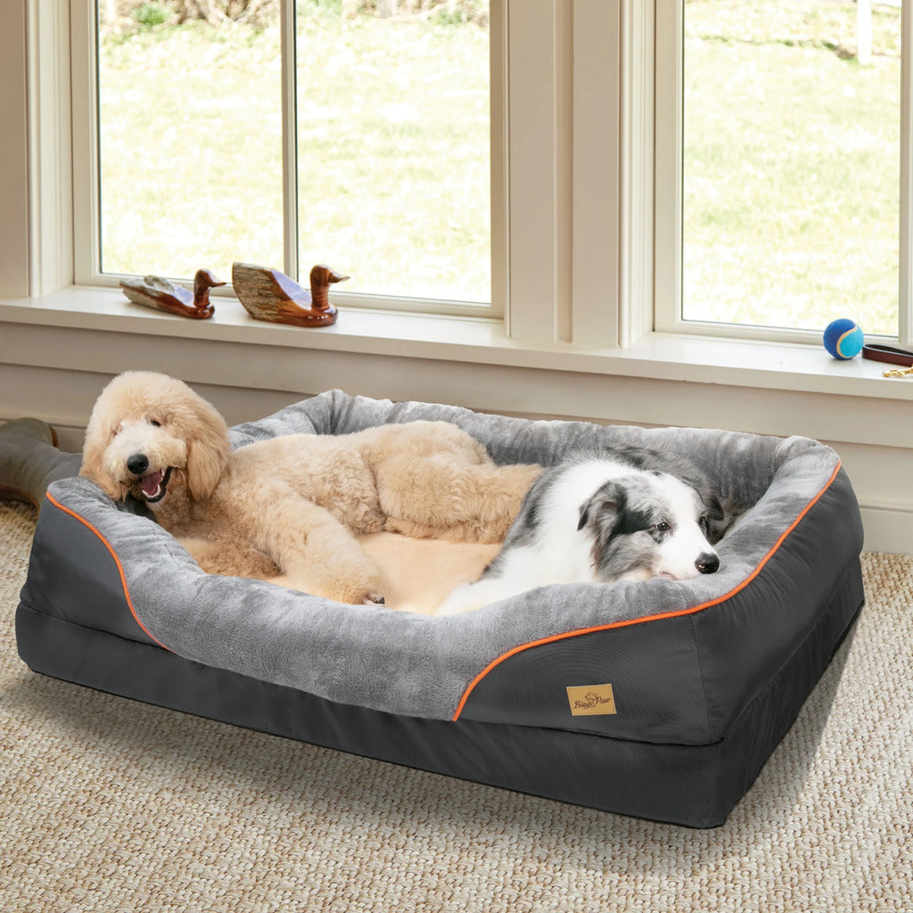 OEM Dog Bed Warm Fleece Waterproof Washable Cover Grey 3XL