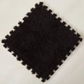 OEM Plush EVA Foam Interlocking Play Mat Floor Tiles Black 30x30x1cm 20 Pack