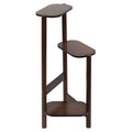 OEM Corner Plant Stand 3-Tier Bamboo Dark Brown 32x75CM