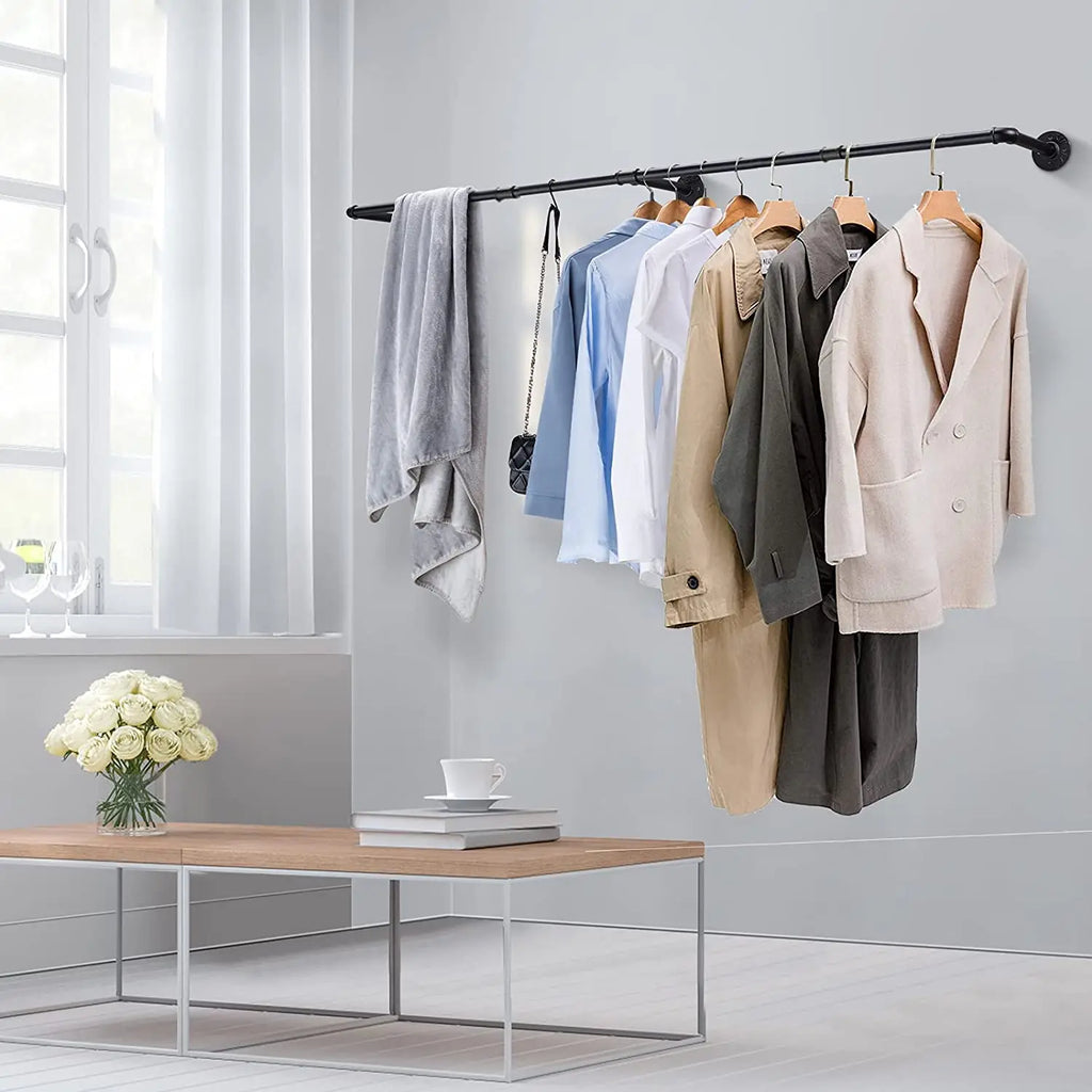 OEM Clothes Rack Wall Mounted Black
