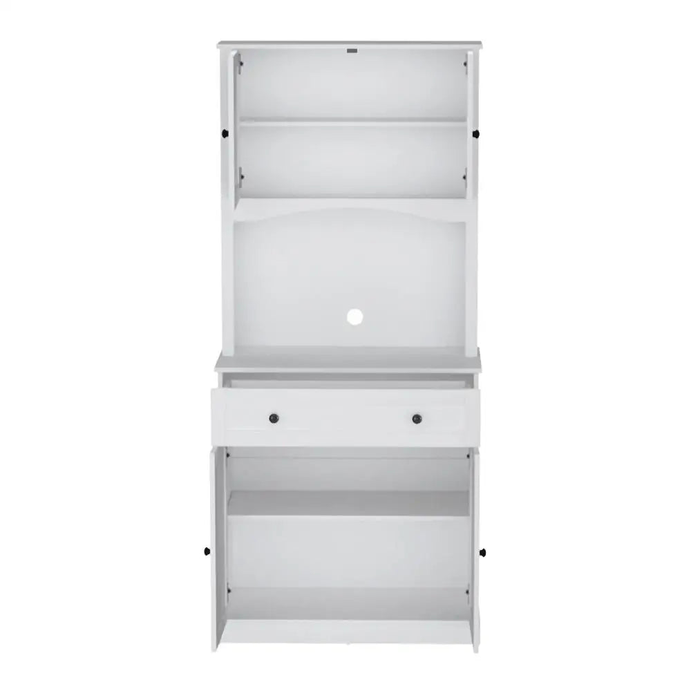 OEM Buffet Sideboard Hutch Storage Cabinet White 80x40x180cm