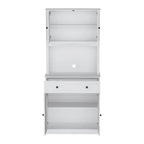 OEM Buffet Sideboard Hutch Storage Cabinet White 80x40x180cm