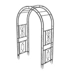 OEM Garden Arch Trellis Heavy Duty Metal Frame Black