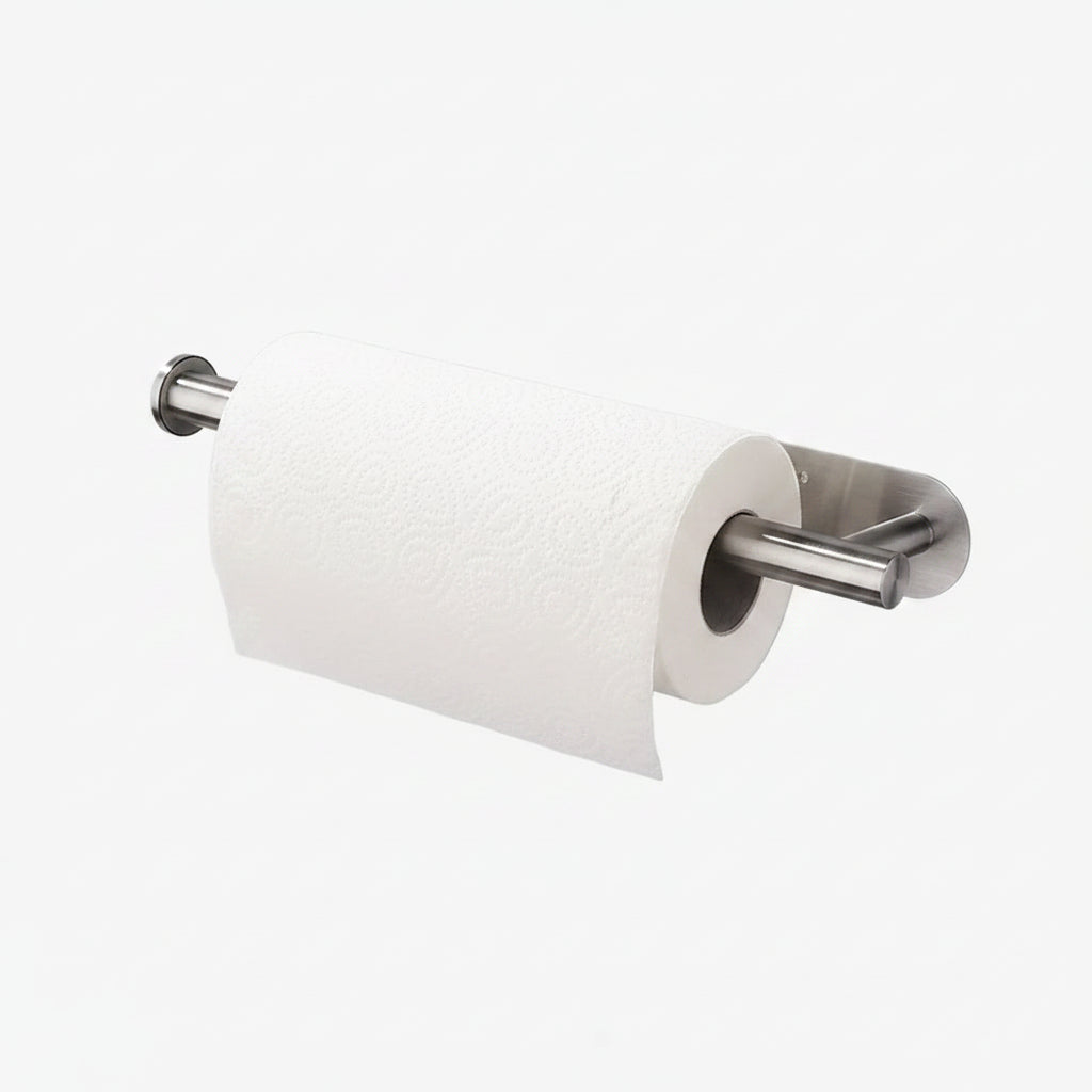 Paper Towel Holder - Stainless Steel - No Drilling