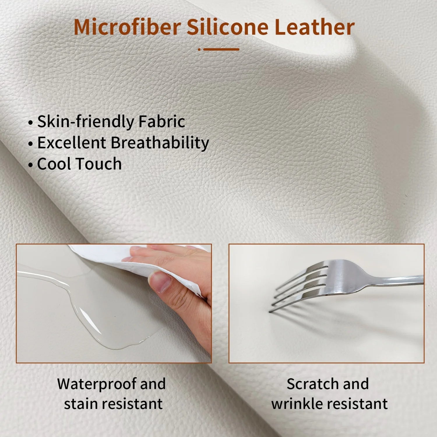 OEM Dining Chairs Microfiber Leather Wide Cushioned Seat Upholstered