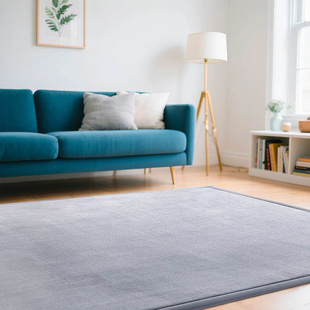 OEM Memory Foam Area Rug Ultra Soft Non-Slip Light Grey 200x400cm