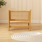 Lounge Armchair with Backrest - Light Oak