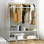 OEM Clothes Rack Rolling Shoe Storage White