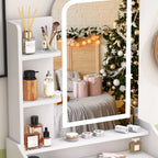 OEM Makeup Vanity Desk LED Mirror Storage White