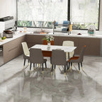OEM Dining Table Sintered Stone Top Seats 4-6 White