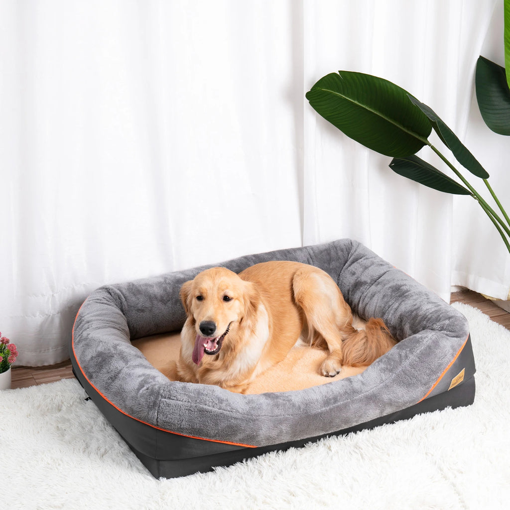 OEM Dog Bed Warm Fleece Waterproof Washable Cover Grey 3XL