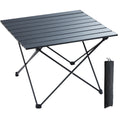OEM Folding Camping Table Aluminium Portable Black 66lb 56.5x46x40.5cm